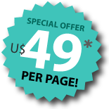 Special offer for Spanish into English website translation! U$49* per page